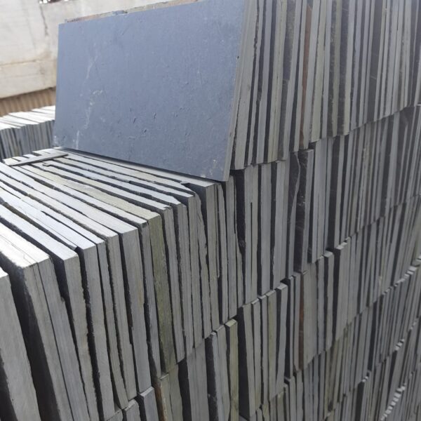 Natural Textured Machine Cut Jack Black Slate Stone - Image 2