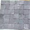 Rough Textured HandCut Lime Black Cobble Stone