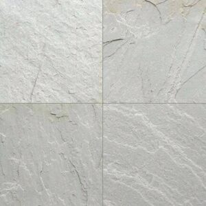Natural Textured Machine Cut Himachal White Quartzite Stone