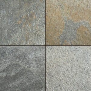 Natural Textured Machine Cut D Green Quartzite Stone