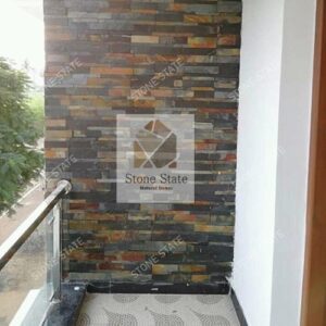 Kund Multi Slate Balcony Wall Natural Stone Wall Cladding
