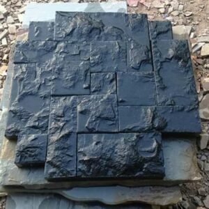 Rough Textured Machine Cut Basalt Cobble Stone