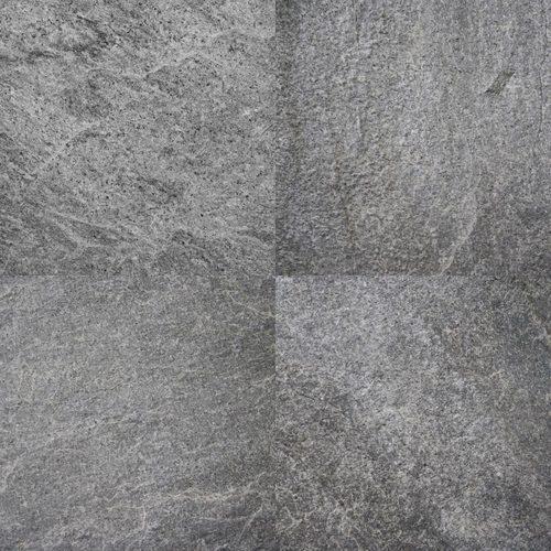 Natural Textured Machine Cut Silver Grey Quartzite Stone