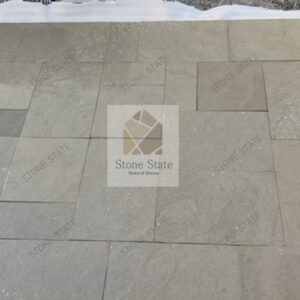 Lime Grey Natural Textured Stone Backyard Flooring