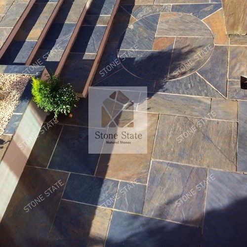 Black Multi Rustic Natural Slate Stone - Image 5