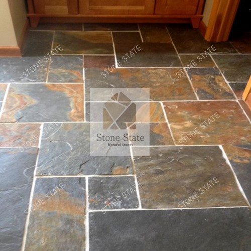 Black Multi Rustic Natural Slate Stone - Image 6