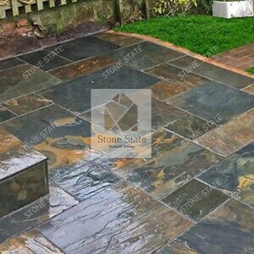 Black Multi Rustic Natural Slate Stone - Image 8