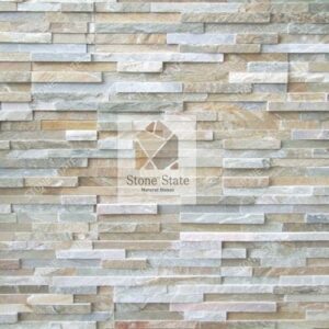 Himachal Green Quartzite Stone Mosaic Wall Cladding