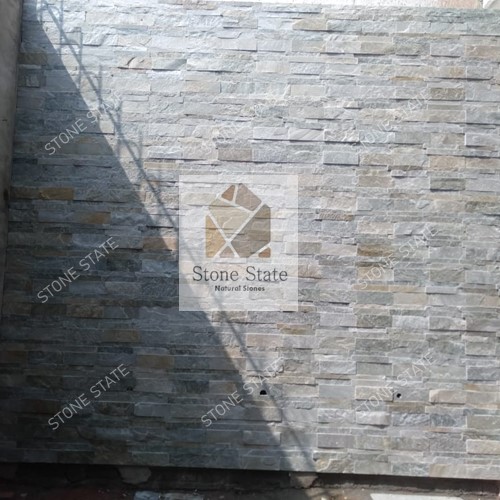 Himachal White Quartzite Stone Mosaic Wall Cladding - Image 4
