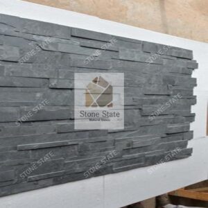 Jak Black Slate Stone Mosaic Wall Cladding