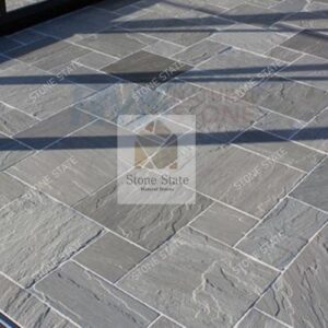 Kandla Grey Sandstone Natural Rough Textured Multi Size Stone Exterior Flooring