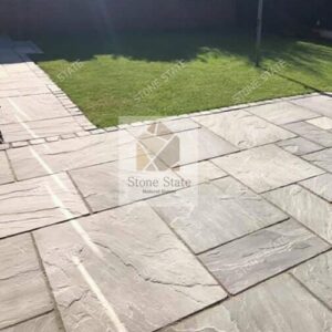 Kandla Grey Sandstone Natural Textured Multi Size Garden Flooring Stone