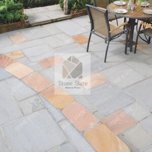 Kandla Grey Sandstone Natural Textured Multi Size Outdoor Sitting Area Flooring Stone