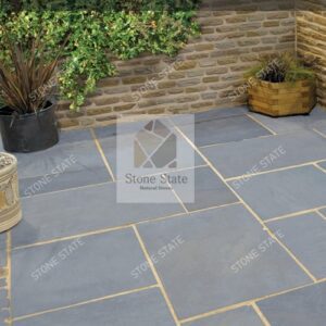 Lime Black Natural Textured Multi Size Stone Outdoor Flooring