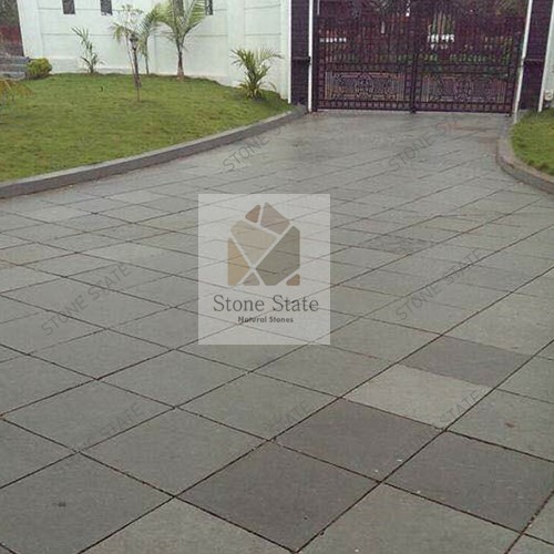 Lime Grey Natural Textured Multi Size Stone Paving - Image 5
