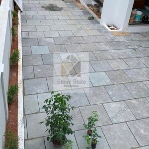 Lime Grey Natural Textured Stone Exterior Flooring