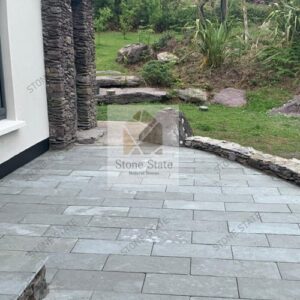 Lime Grey Natural Textured Multi Size Stone Paving