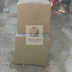 Yellow Lime Stone Natural Surface Outdoor Flooring