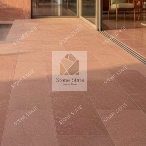 Mandana Red Sandstone Natural Textured Multi Size Handcut Edge Stone Paving - Image 4