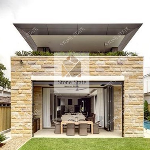 Mint Multi Sandstone Rockface Brick Wall Cladding - Image 3
