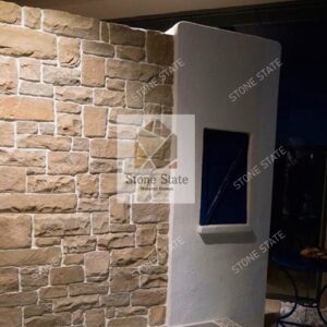 Mint Yellow Natural Sandstone Castle Stone Wall Cladding