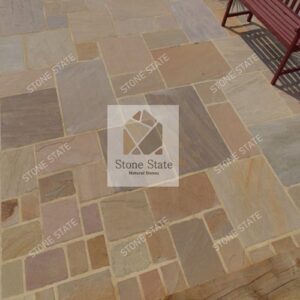 Multi Brown Colored Mix Size Outdoor Flooring Paver Stone