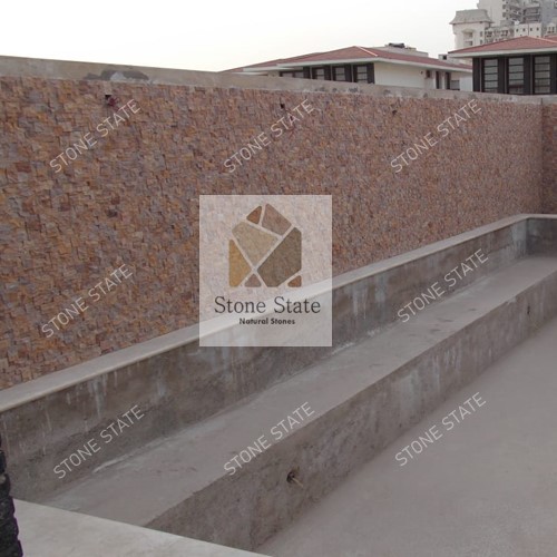 Rainbow Sandstone Mosaic Wall Cladding - Image 3