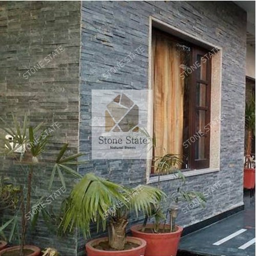 Silver Grey Quartzite Mosaic Stone Wall Cladding - Image 6