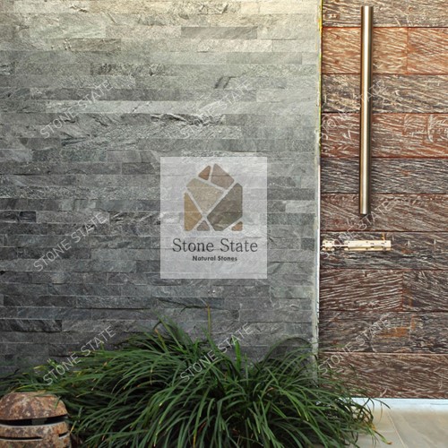 Silver Grey Quartzite Mosaic Stone Wall Cladding - Image 3