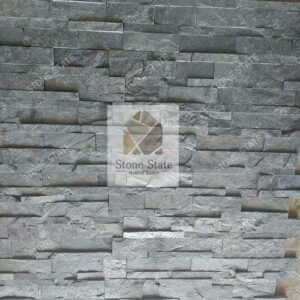 Silver Grey Quartzite Mosaic Stone Wall Cladding