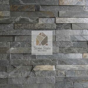 Silver Grey Quartzite Mosaic Stone Wall Cladding