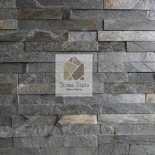 Silver Grey Quartzite Mosaic Stone Wall Cladding - Image 2