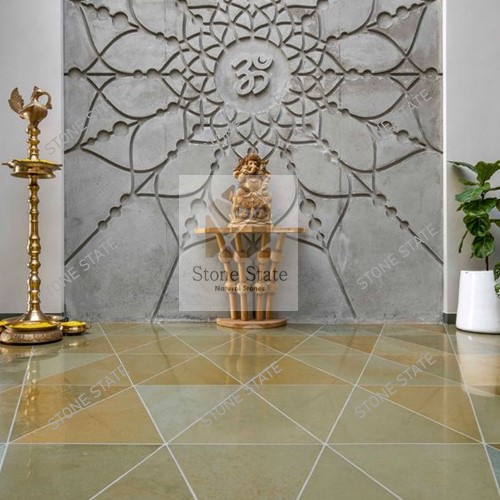 Lime Yellow Natural Stone Polished Finish Calibrated - Image 5