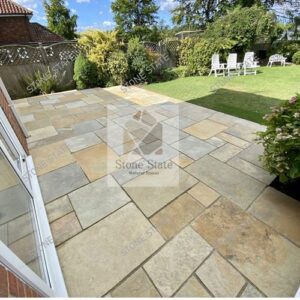 Yellow Lime Stone Natural Surface Landscape Flooring