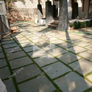 Yellow Lime Stone Natural Surface Outdoor Flooring