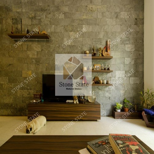 Zeera Green Quartzite Mosaic Stone Wall Cladding - Image 5